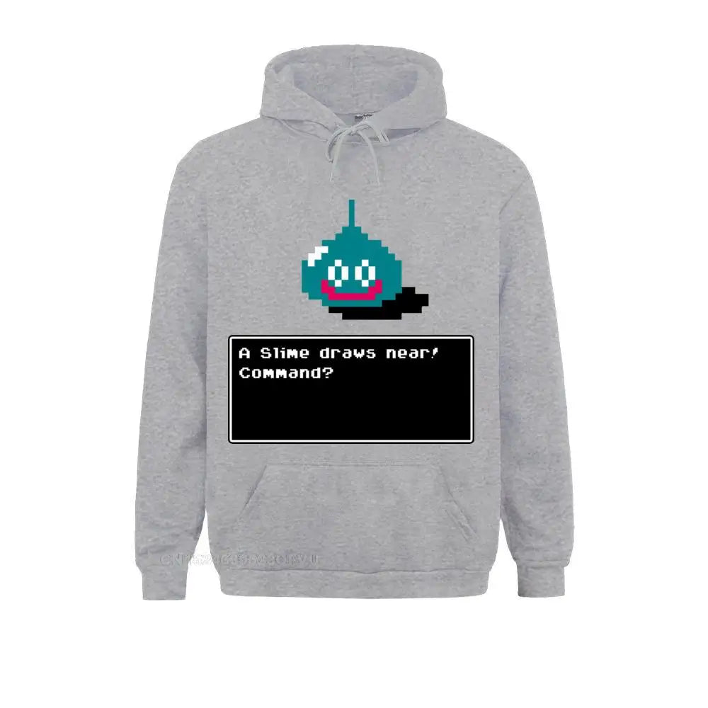 Men's Hoodie A Slime Draws Near Dragon Quest Women Funny Cotton Xi Rpg Game Toriyama Games Warrior