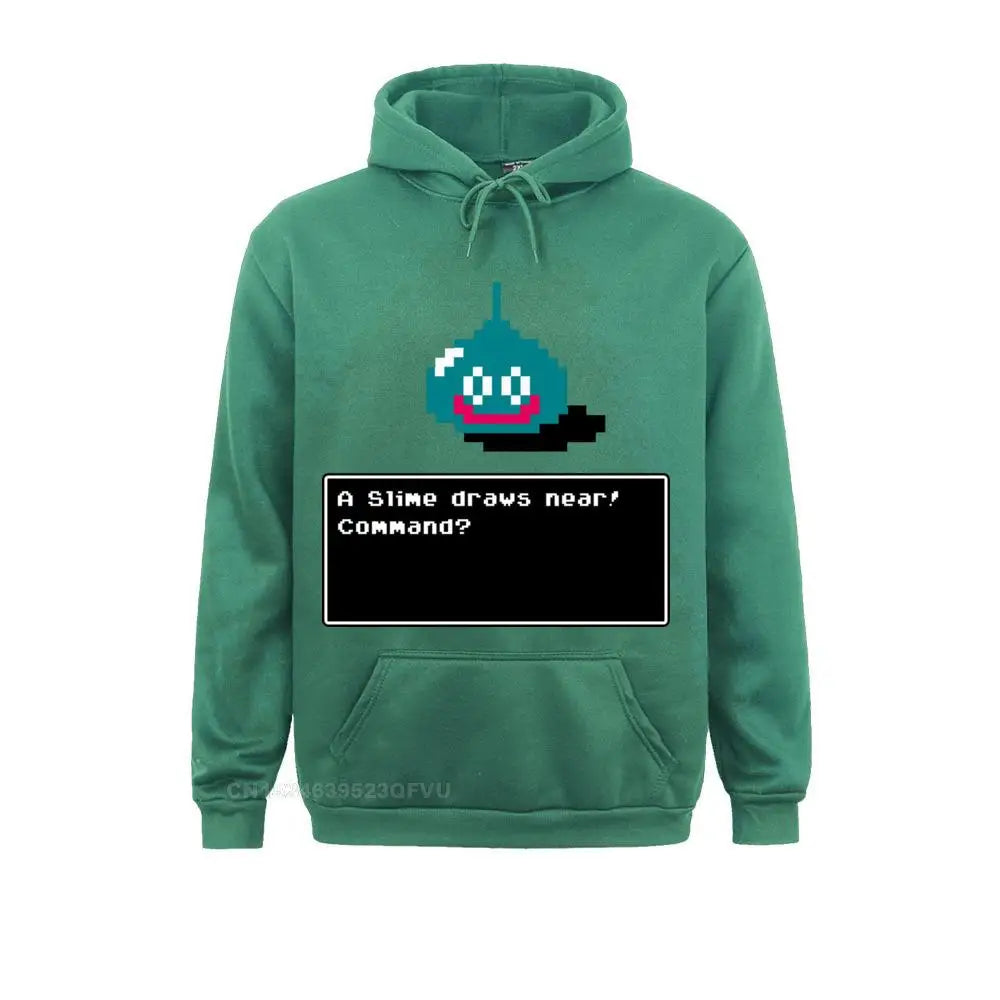 Men's Hoodie A Slime Draws Near Dragon Quest Women Funny Cotton Xi Rpg Game Toriyama Games Warrior