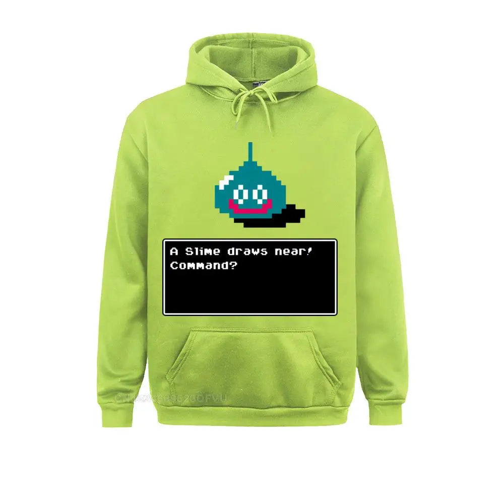 Men's Hoodie A Slime Draws Near Dragon Quest Women Funny Cotton Xi Rpg Game Toriyama Games Warrior