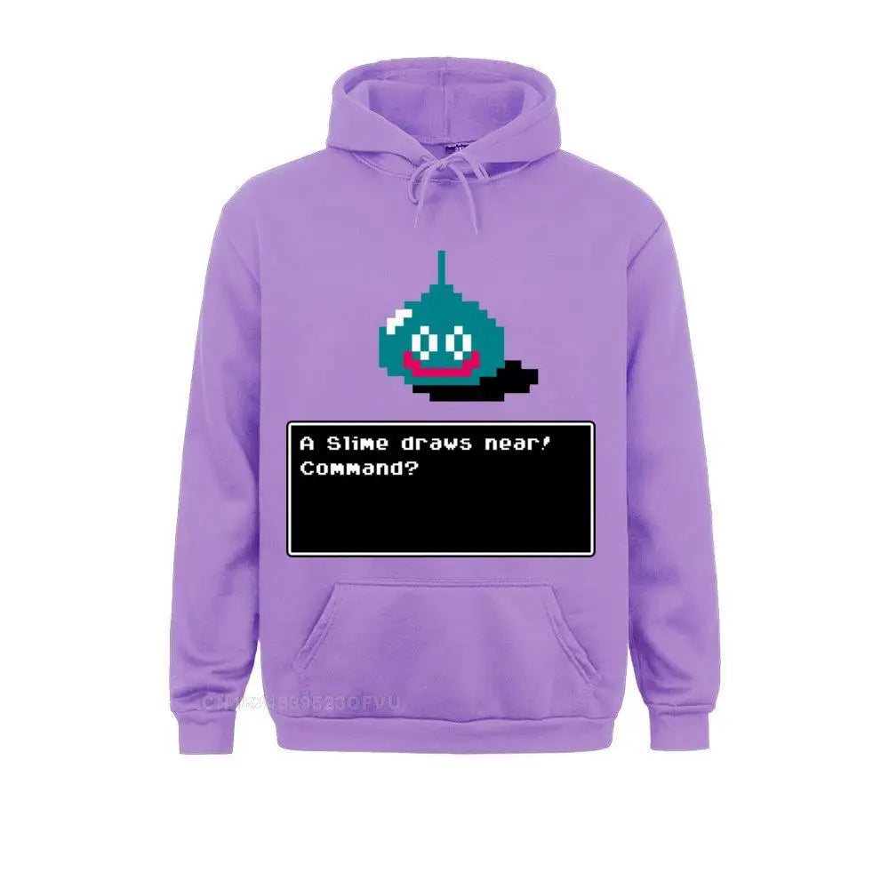 Men's Hoodie A Slime Draws Near Dragon Quest Women Funny Cotton Xi Rpg Game Toriyama Games Warrior