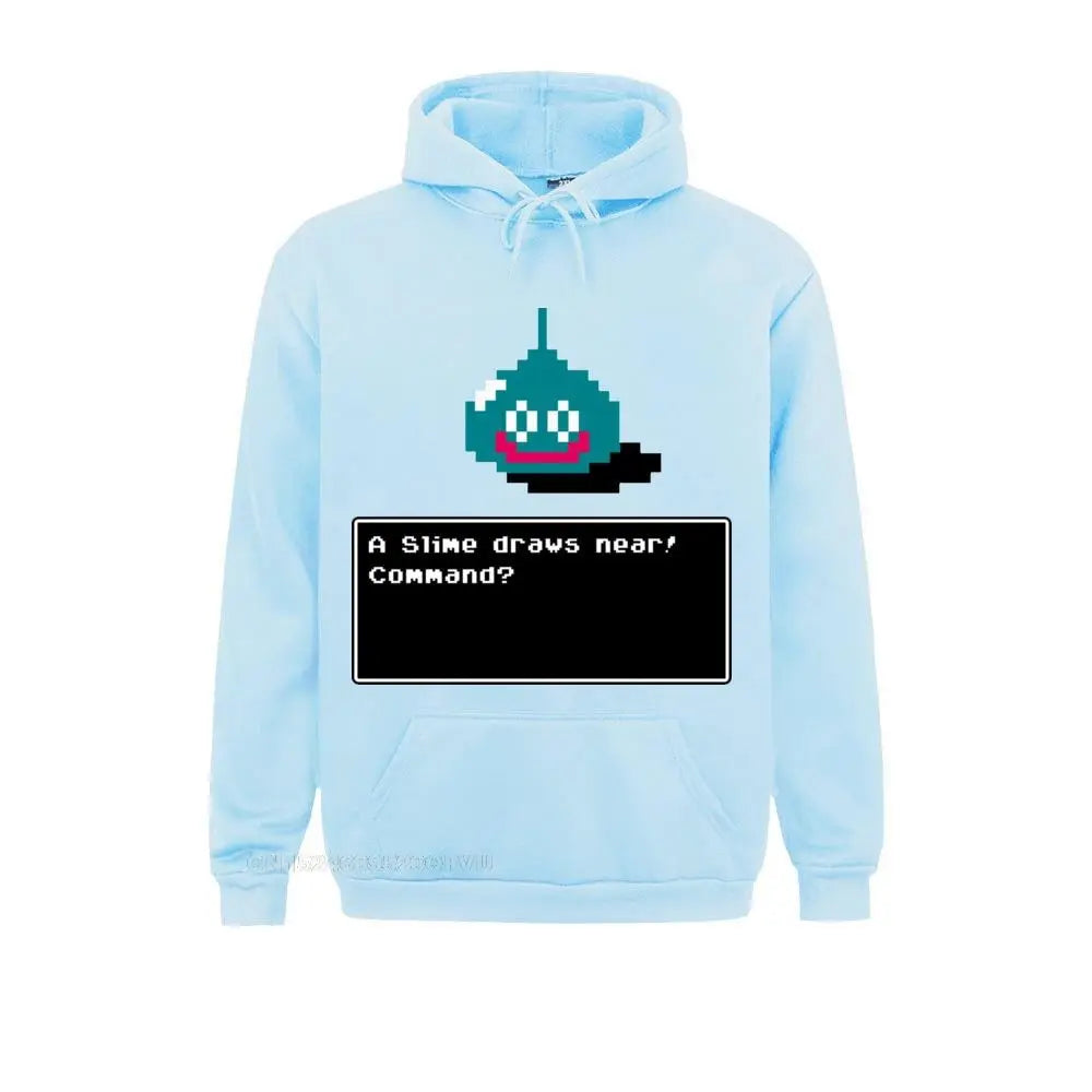 Men's Hoodie A Slime Draws Near Dragon Quest Women Funny Cotton Xi Rpg Game Toriyama Games Warrior