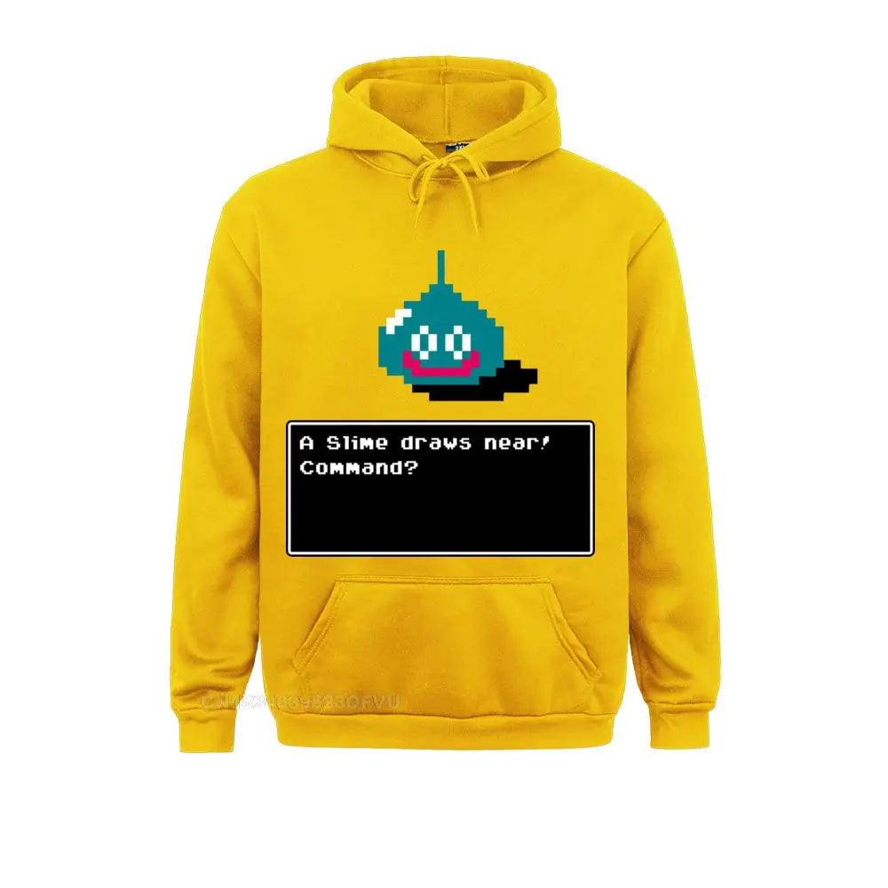 Men's Hoodie A Slime Draws Near Dragon Quest Women Funny Cotton Xi Rpg Game Toriyama Games Warrior