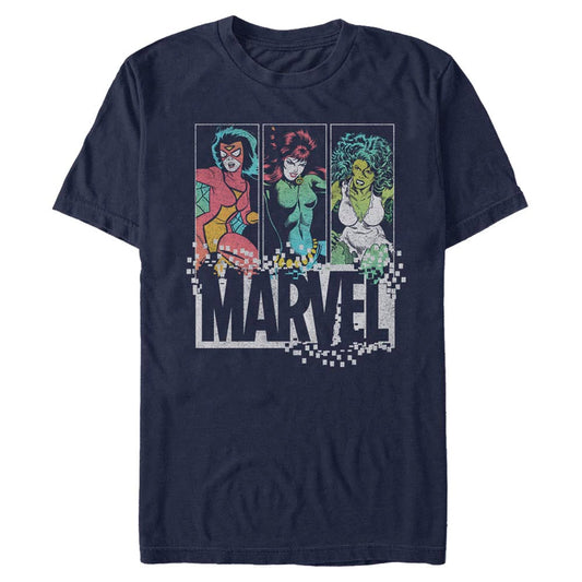 Men's Marvel NEON GRADIENT MARVEL GROUP T-Shirt