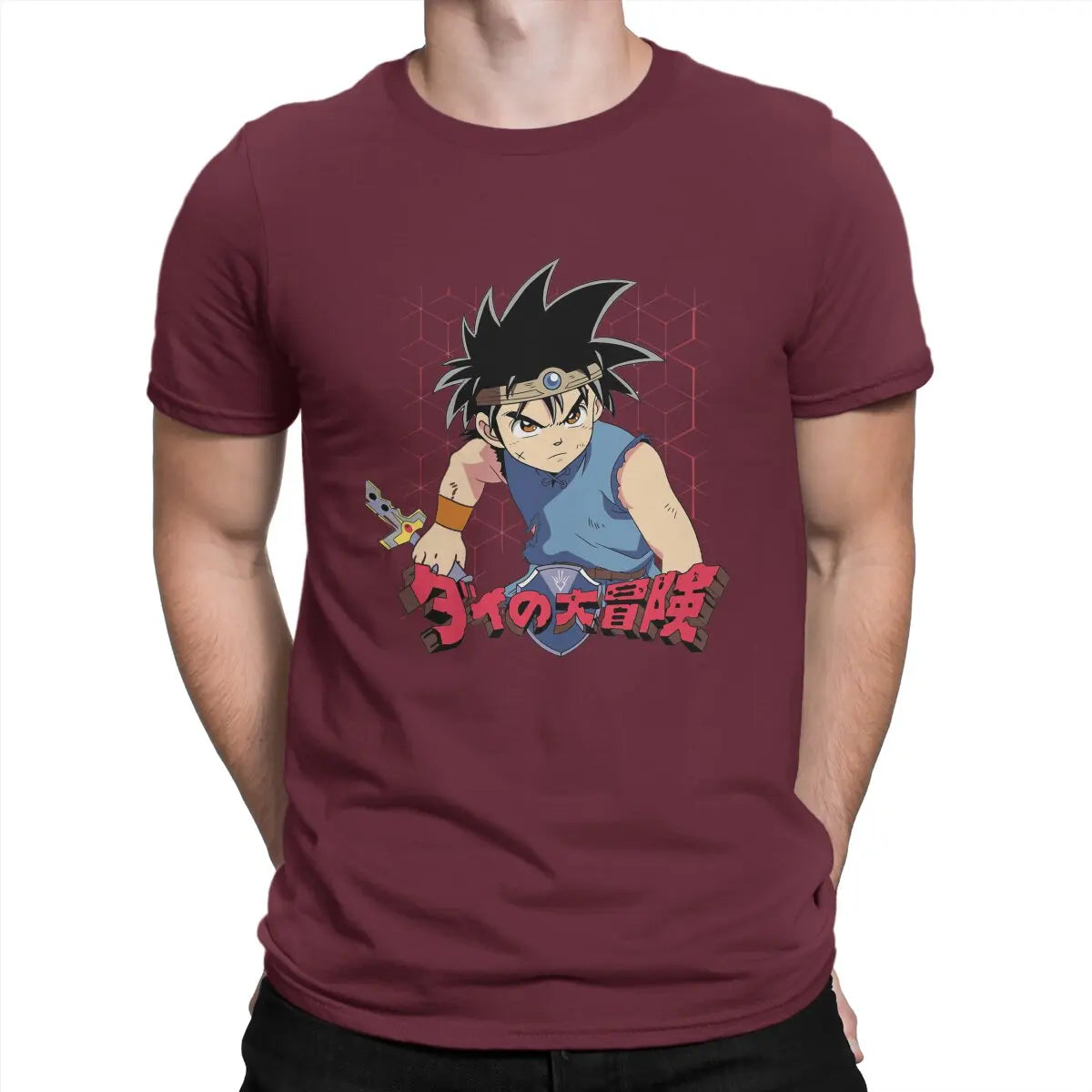 Men's T-Shirt Dai Novelty Cotton Tee Shirt Short Sleeve Dragon Quest Dragonlord Hero Game T Shirts Round Collar Clothes Gift