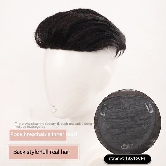 Men's Wig Big Back Head Aircraft Head Invisible Hair Supplementing Piece