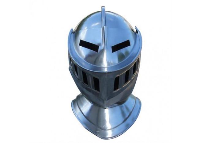 Mens Closed Knight Armour Helmet