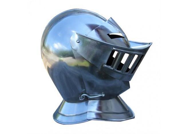 Mens Closed Knight Armour Helmet