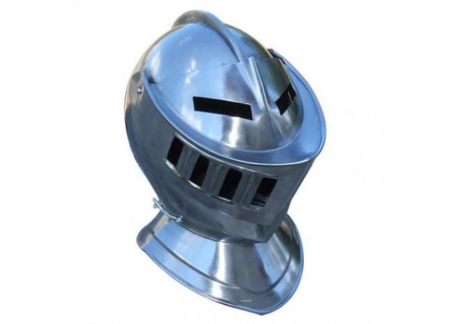 Mens Closed Knight Armour Helmet