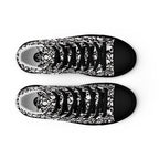 Skull and Bones Ossuary Men’s High Top Canvas Shoes - 5