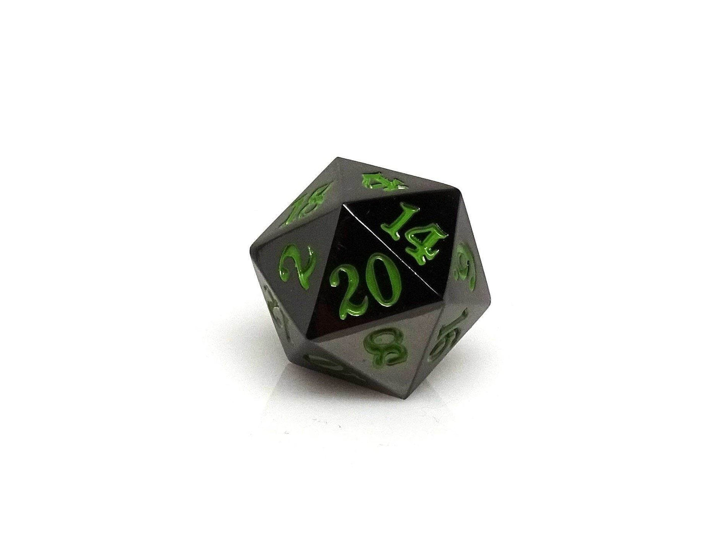 Gun Metal D20 - Signature Font - Serpent's Blood Font - 