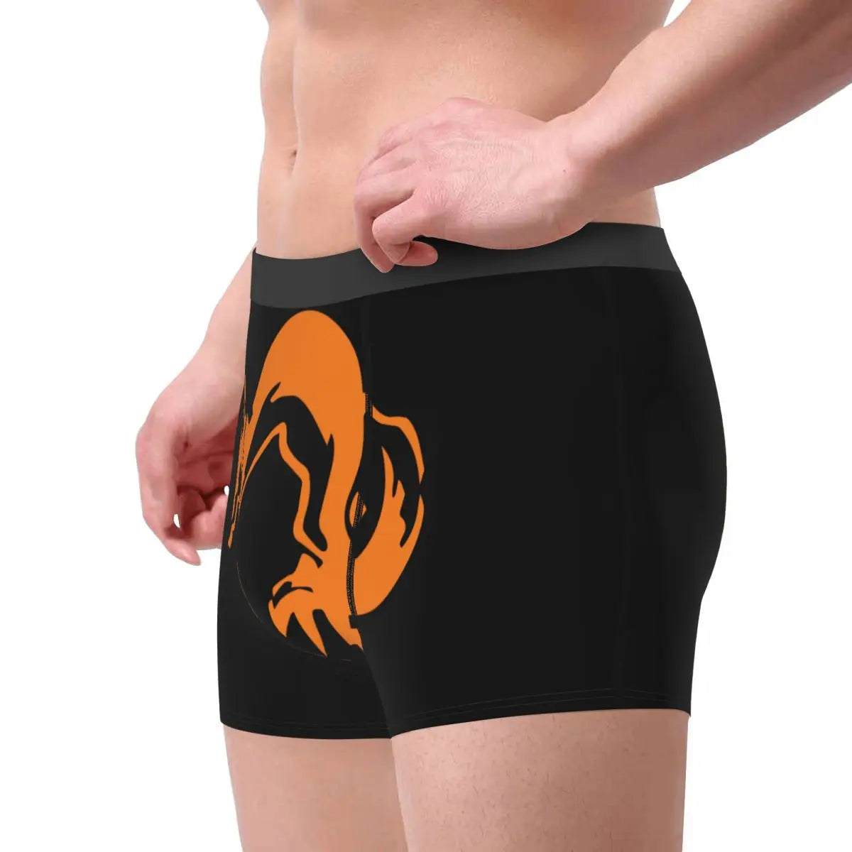 Metal Gear Solid Fox Logo Boxer Shorts For Homme 3D Print Video Game Underwear Panties Briefs Breathable Underpants