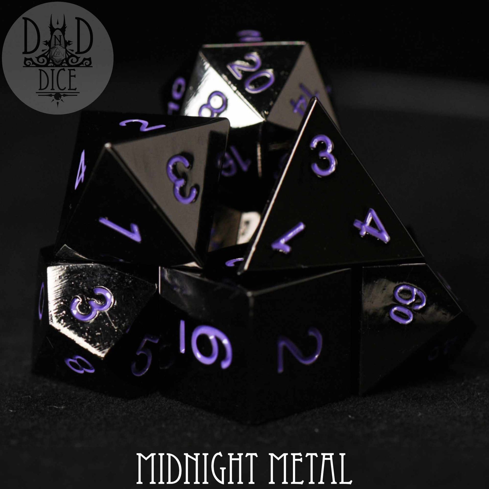 Midnight Metal Dice Set