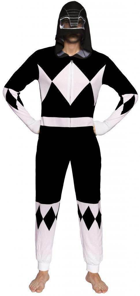 Mighty Morphin Power Rangers Pajama - M / Black