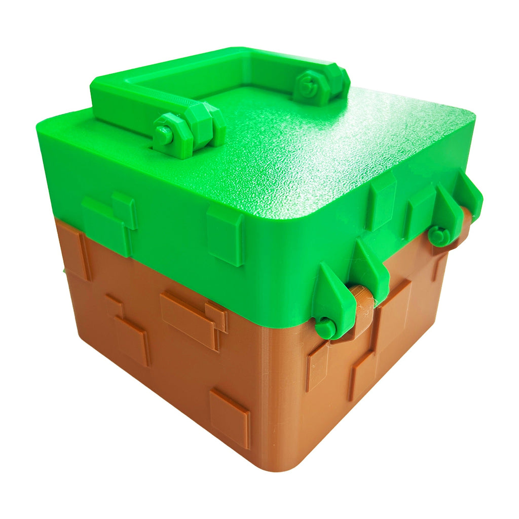 Minecraft-Inspired Mystery Cube Box – 5 Surprise 3D Printed Figures