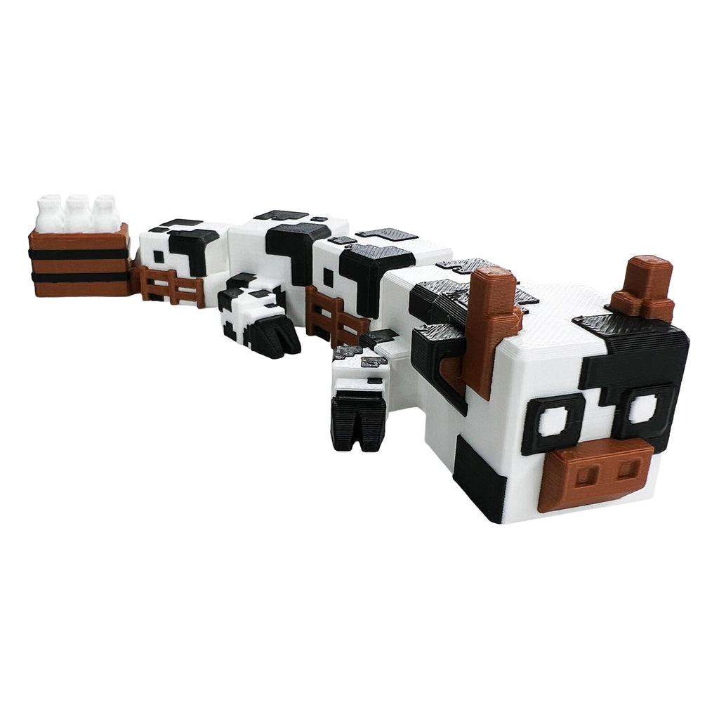 Minecraft-Inspired Mystery Cube Box – 5 Surprise 3D Printed Figures