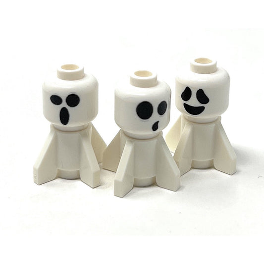 Mini Baby Halloween Ghosts (Set of 3) - B3 Customs made using LEGO parts