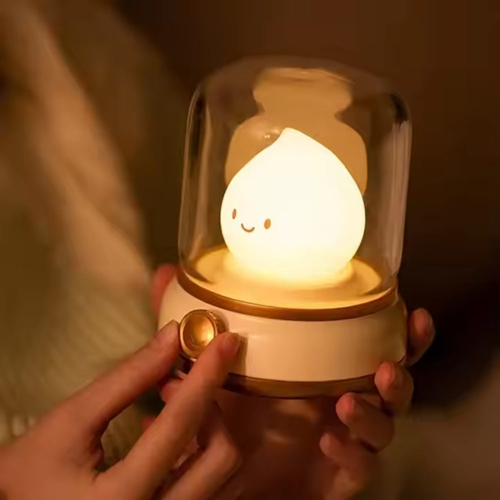 Mini Desktop LED Cute Night Lamp USB Rechargeable Portable Cartoon Table Lamp