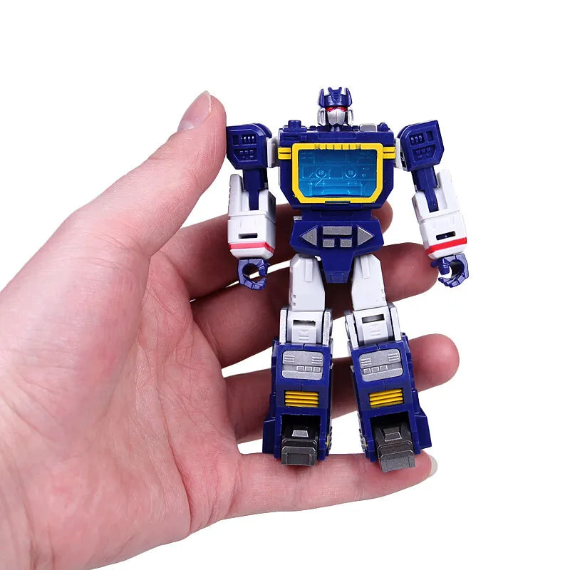 Mini Soundwave With Laserbeak Transformation MFT HS-03 HS03 Hot Soldiers G1 Pocket War Deformation Action Figure Robot Toy Gifts