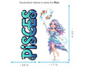 Pisces Sticker and Magnet - the Celestial Fish Horoskins™ – Zodiac Water Sign | Waterproof & UV-Proof - Sticker / Mini
