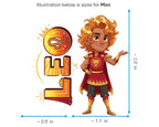 Leo Sticker and Magnet - the Regal Lion Horoskins™ – Zodiac Fire Sign | Waterproof & UV-Proof - Sticker / Mini