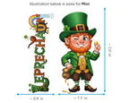 Leprechaun Sticker and Magnet - Guardian of the Gold Mythkins™ – Irish Folklore Fairy | Waterproof & UV-Proof - Sticker / Mini