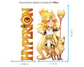 Hyperion Sticker and Magnet - Lord of Light Mythkins™ – Titan God of Light | Waterproof & UV-Proof - Sticker / Mini