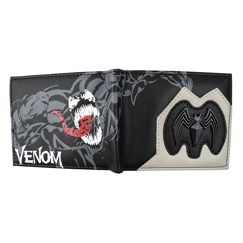 MINISO Cool Design Marvel Comics Venom Wallets with Coin Pocket