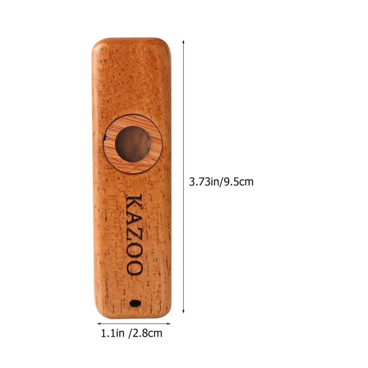 Miwayer Wooden Kazoo Mahogany Wood Kazoo Portable Musical Instruments Guitar Ukulele Piano Accompaniment for Kids Beginner Gift