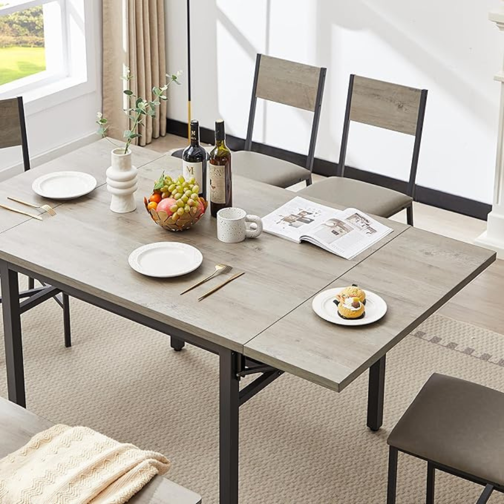 Modern Grey Folding Dining Table