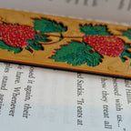 Strawberry Vine Bookmark Textured Gothic Reader Gift