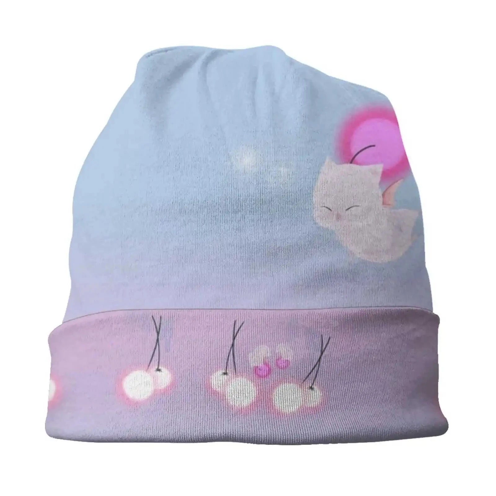 Moghome Knitted Hat Warm Beanie Outdoor Caps Ffxiv Final Fantasy Xiv Moogle Moguri Mogry Moghome Churning Mists Cute Kawaii