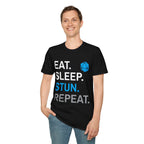 Monk Class T-Shirt – 'Eat, Sleep, Stun, Repeat'