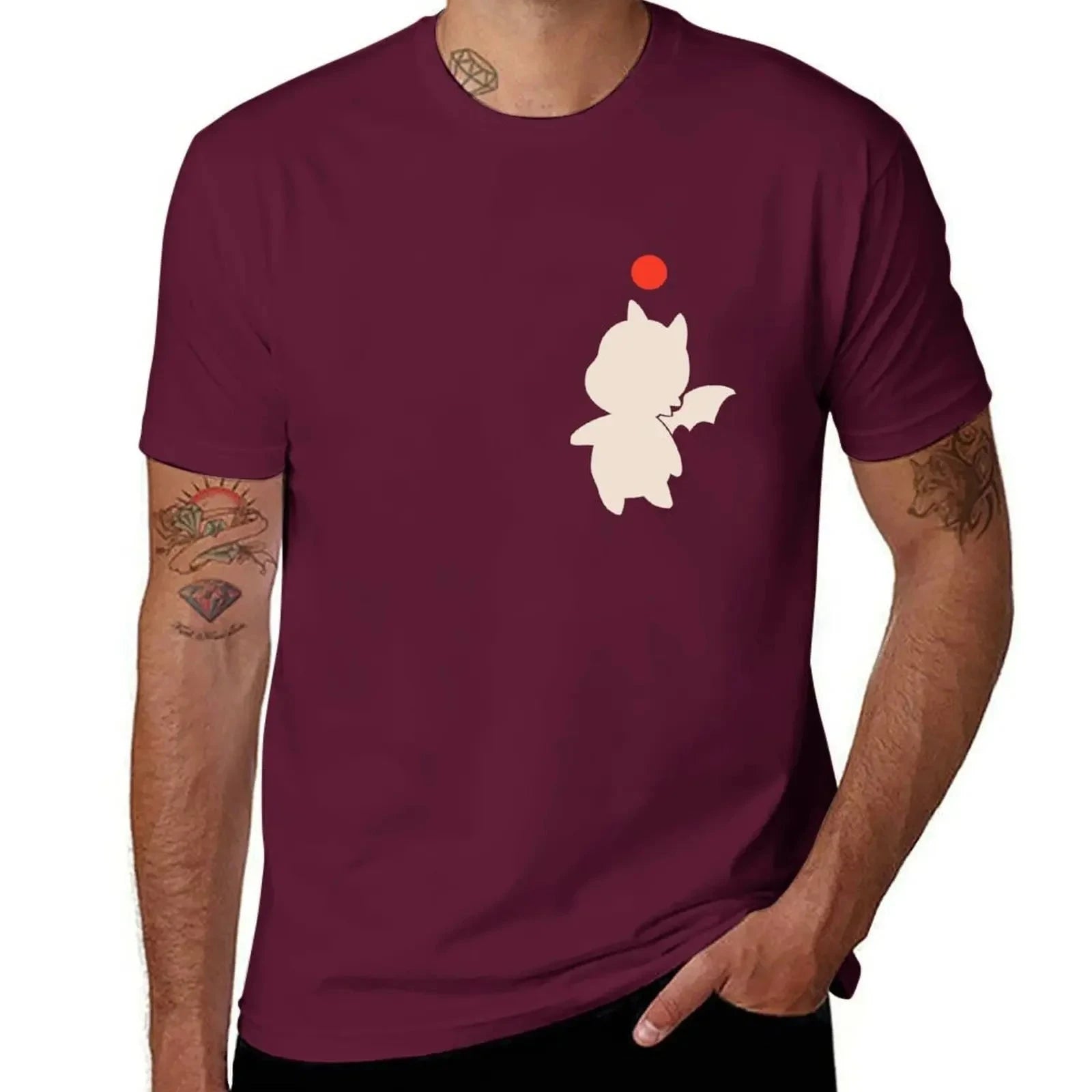 Moogle T-Shirt graphic tee shirt tees oversizeds oversized t shirt men 100℅ cotton