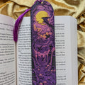 Moonlit Graveyard Purple Bookmark with Tassel