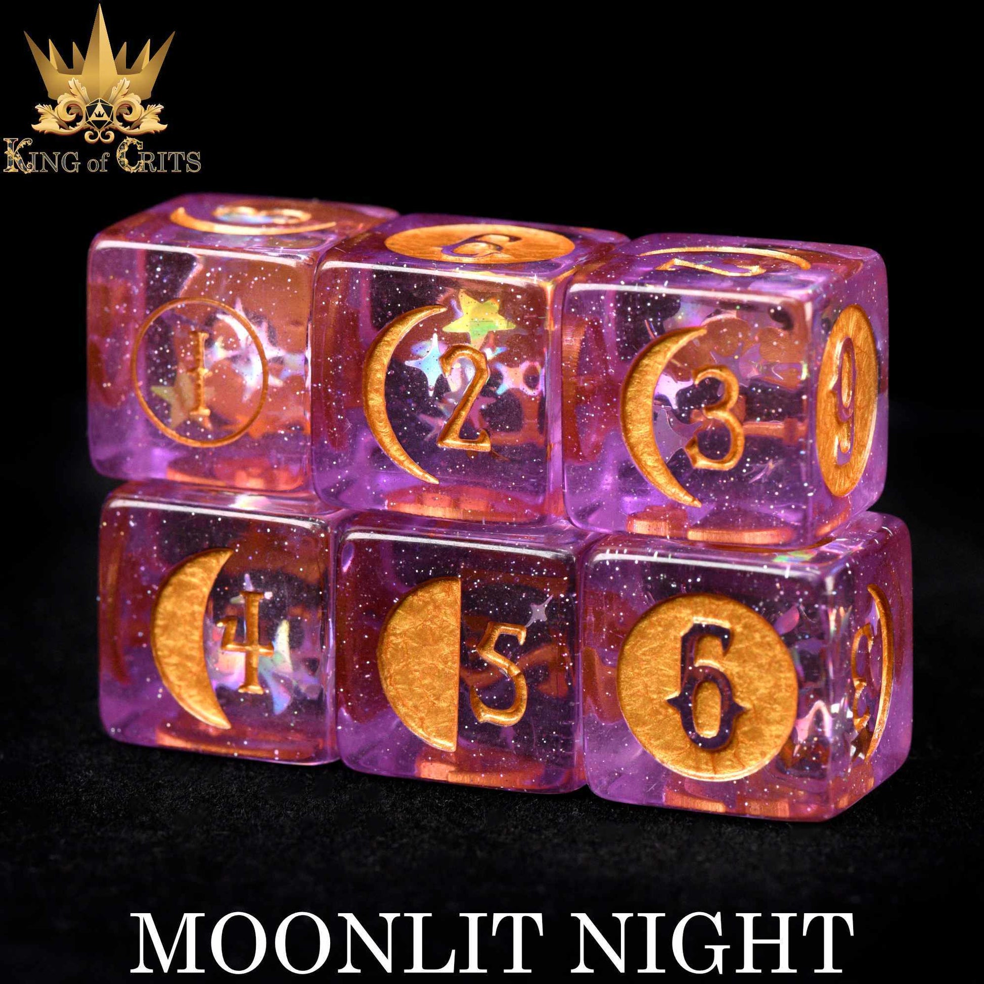 Moonlit Night 12 Dice Set