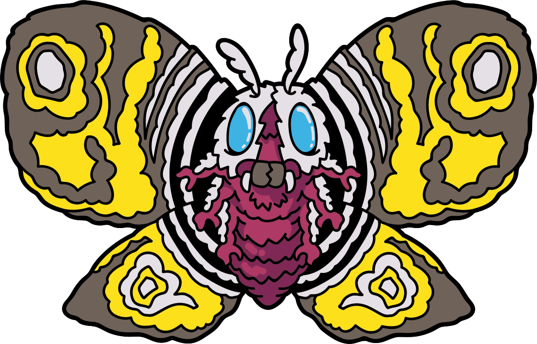 Mothra Showa Era AR Pin