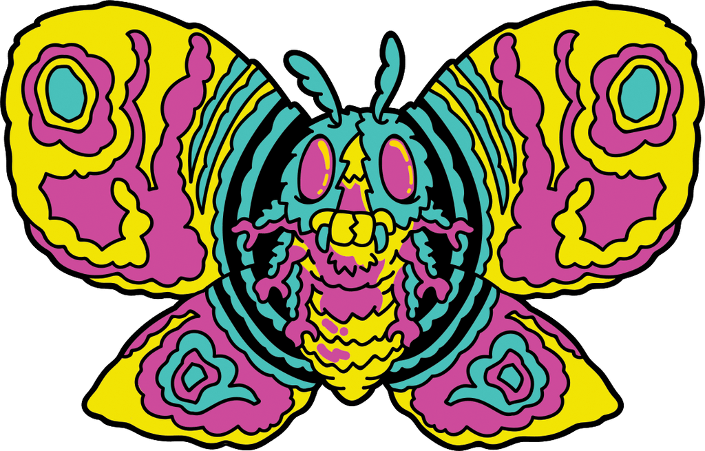 Mothra Showa Era CMYK Edition AR Pin