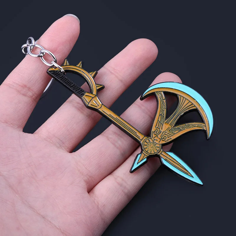 Movie Game Jewelry The Seven Deadly Sins Escanor Axe Bottle Opener Keychain Keyring For Men