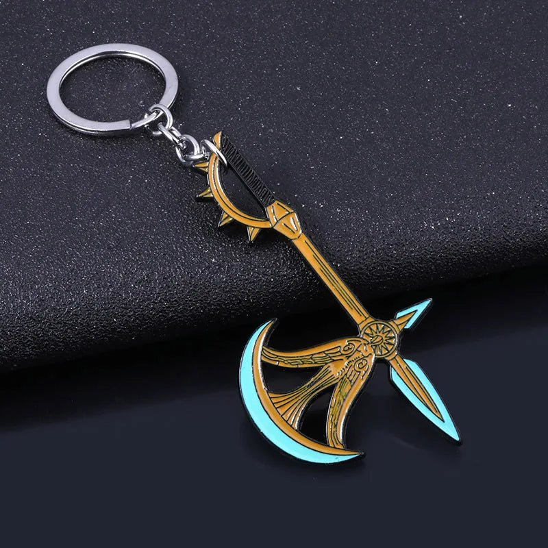 Movie Game Jewelry The Seven Deadly Sins Escanor Axe Bottle Opener Keychain Keyring For Men