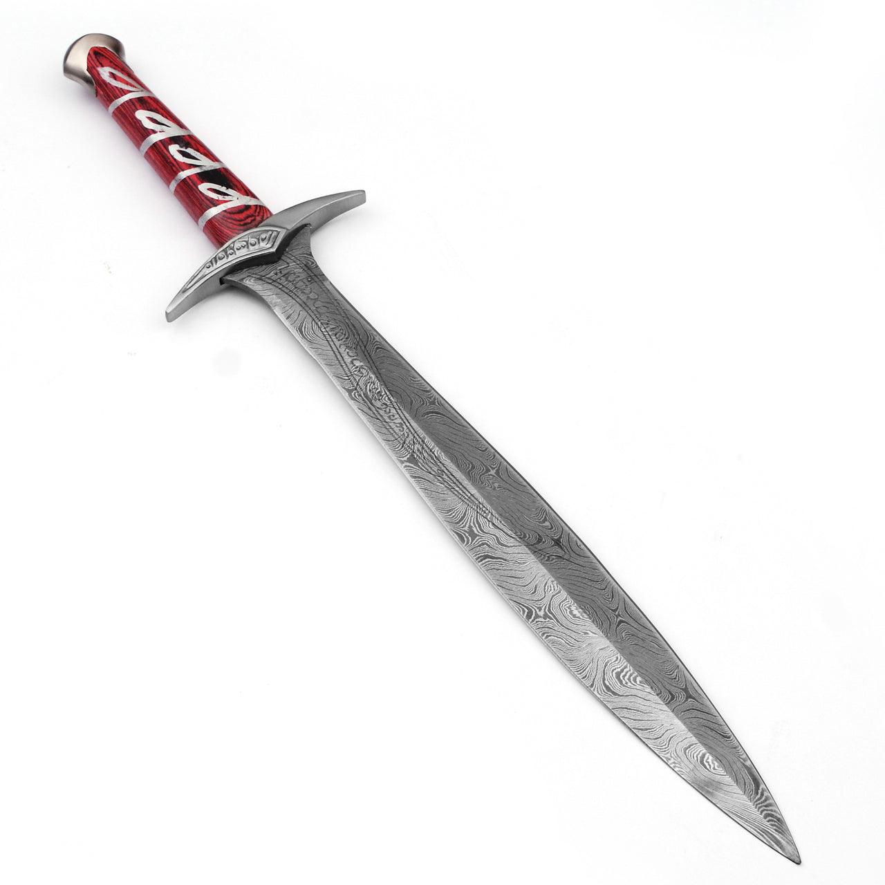 Movie Replica Elven Made Damascus Steel Sword Dagger