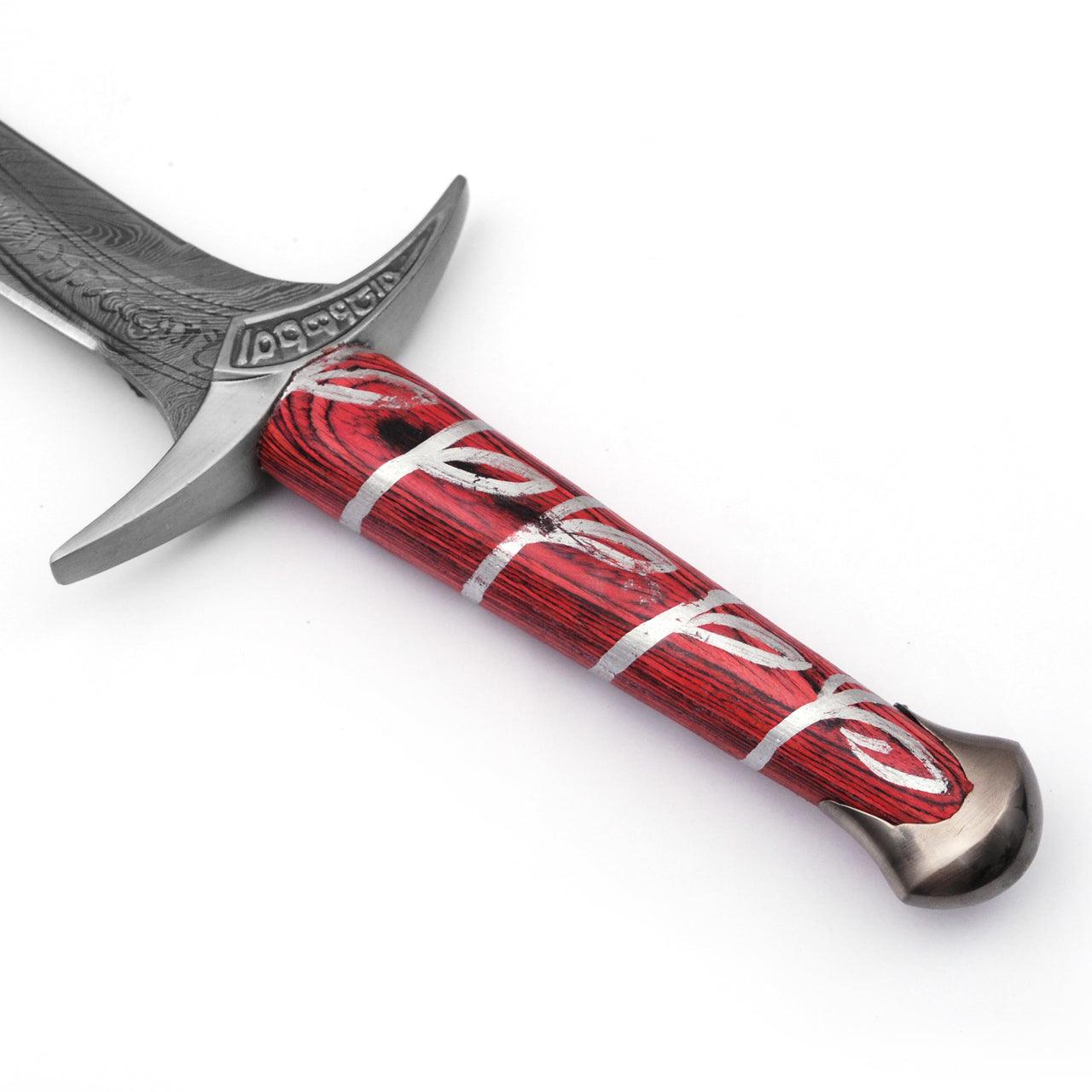 Movie Replica Elven Made Damascus Steel Sword Dagger