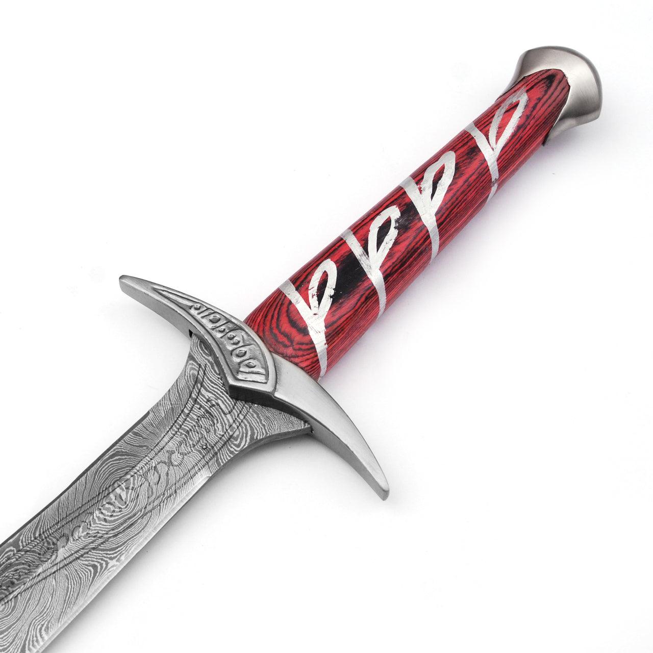 Movie Replica Elven Made Damascus Steel Sword Dagger