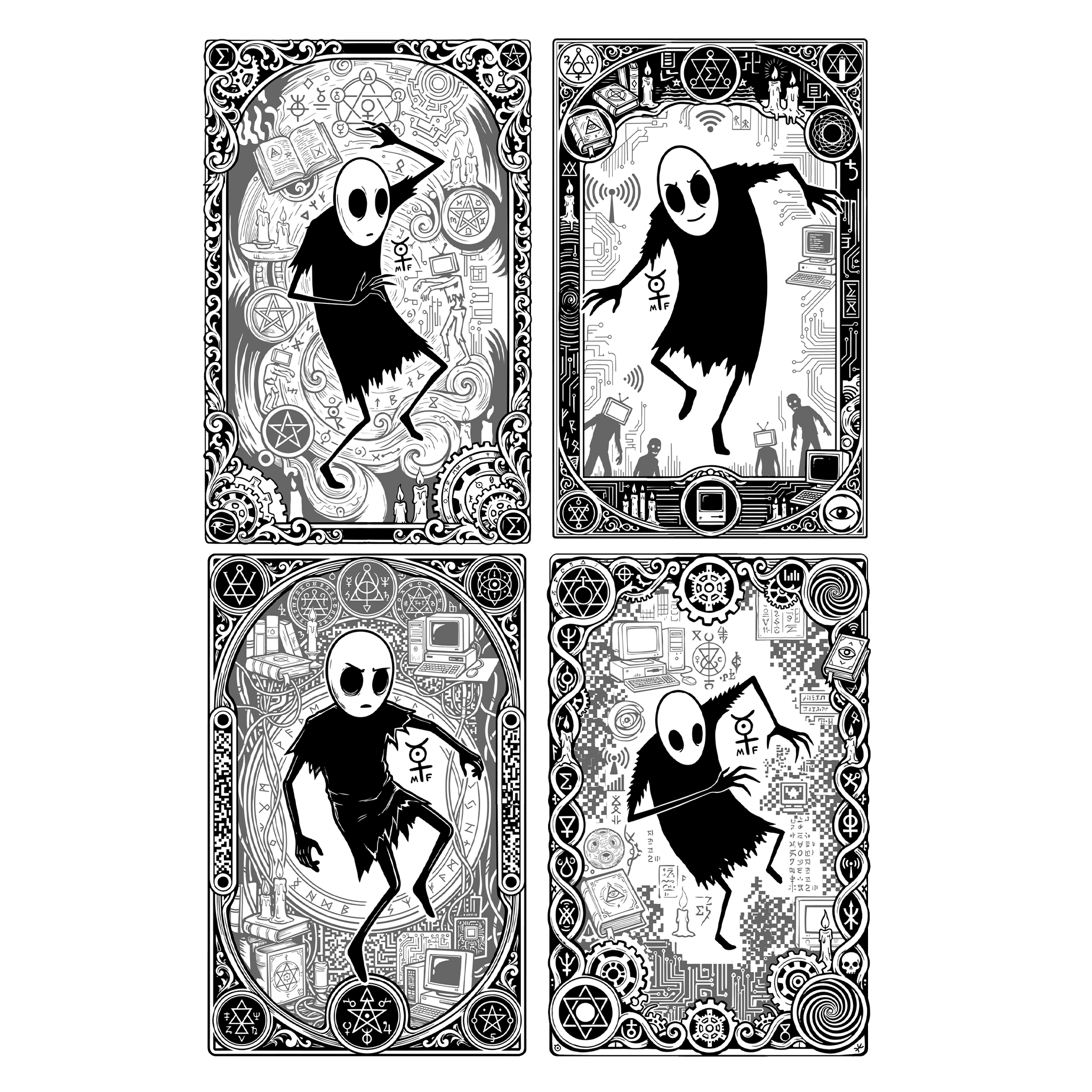 Mr. Freeman - Fragments of Reality: Complete Set (4 Cards) (Serialized)
