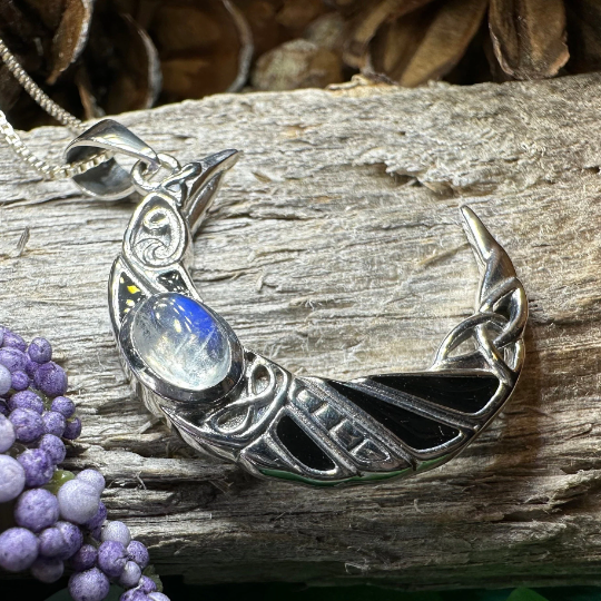 Aulay Raven Moon Necklace