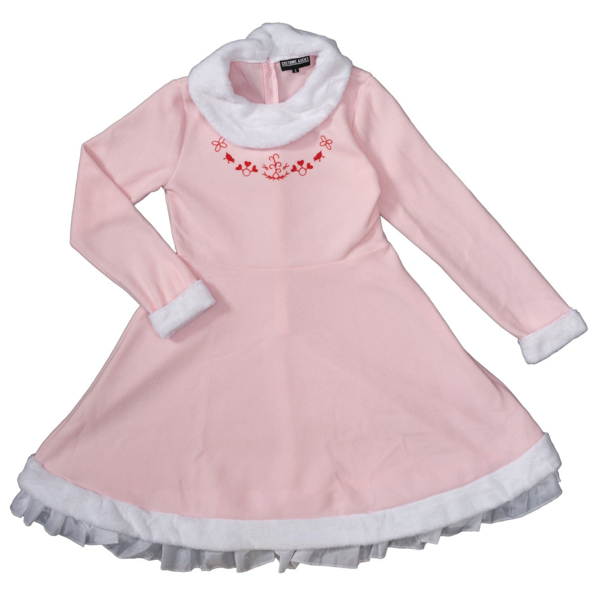 Mrs. Elf Pink Women's Deluxe Halloween Cosplay Costume Set