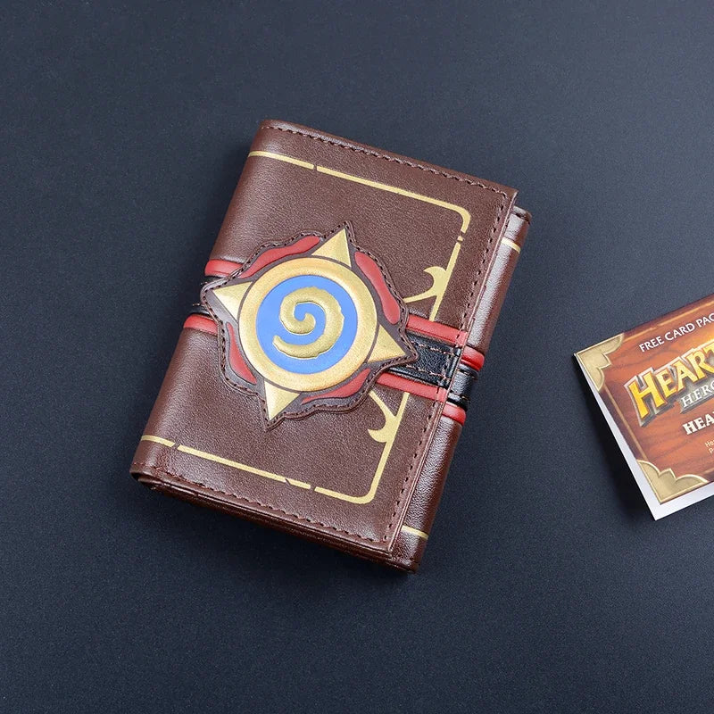 MSMO Embossed Leather Hearthstone Heroes of Warcraft Card Wallet Package New Gift