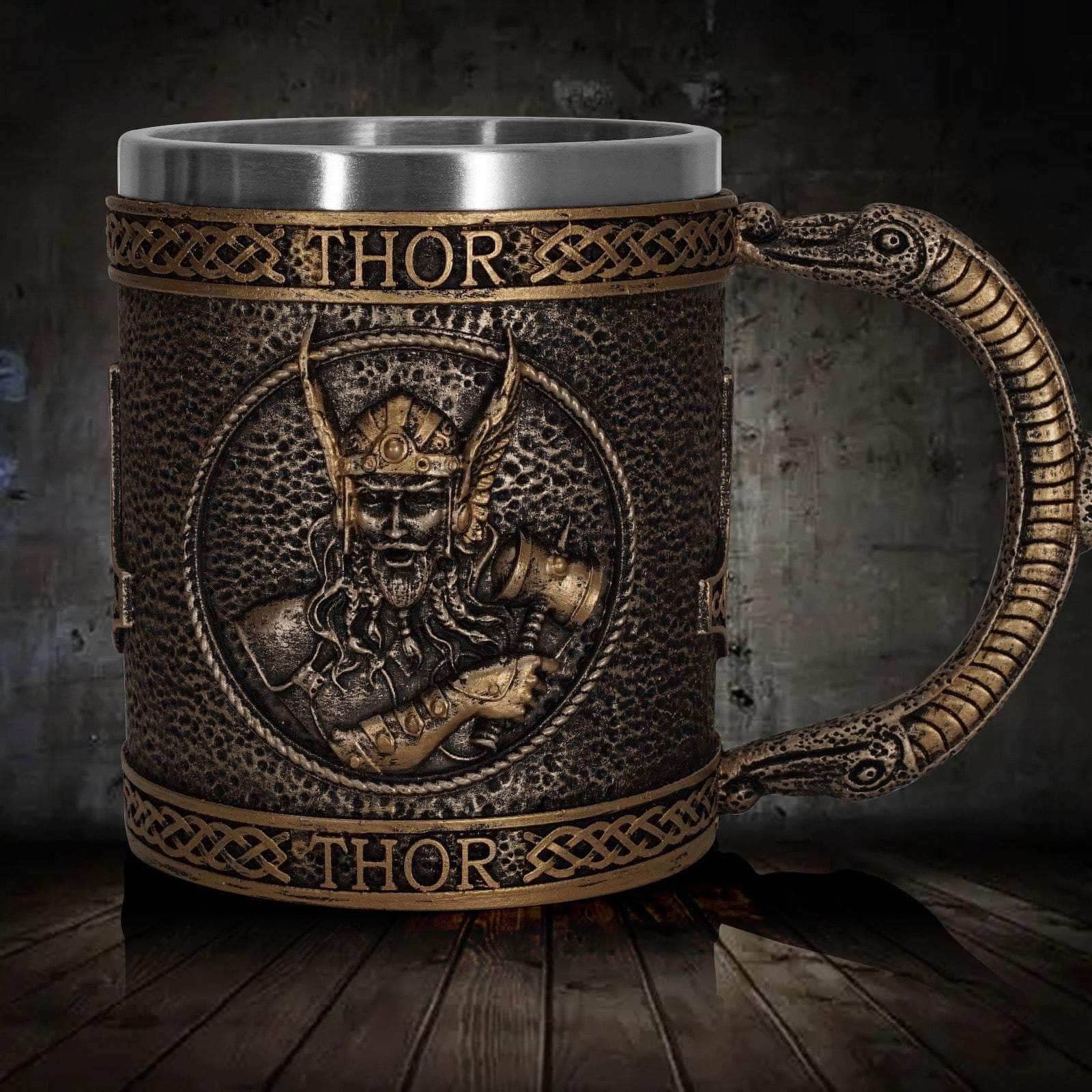Viking Nordic Thor Stainless Steel Mug - 1 Mug