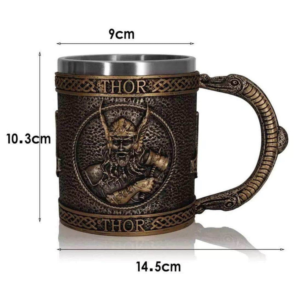 Viking Nordic Thor Stainless Steel Mug - 1 Mug