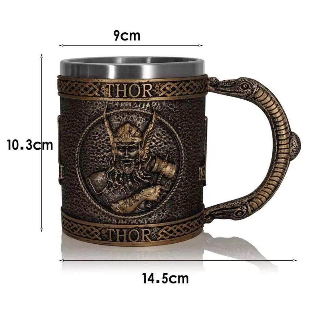 Viking Nordic Thor Stainless Steel Mug - 1 Mug