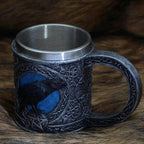 Viking Odin Raven Stainless Steel Mug - 